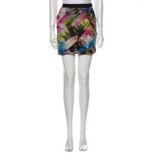 Diane Von Furstenberg silk mini skirt